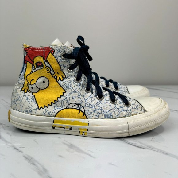 Converse All Star The Simpsons 2013 Chuck Taylor Bart Homer Sneakers Casual Shoe - Picture 4 of 12